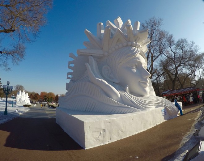 Snow Island Sculpture