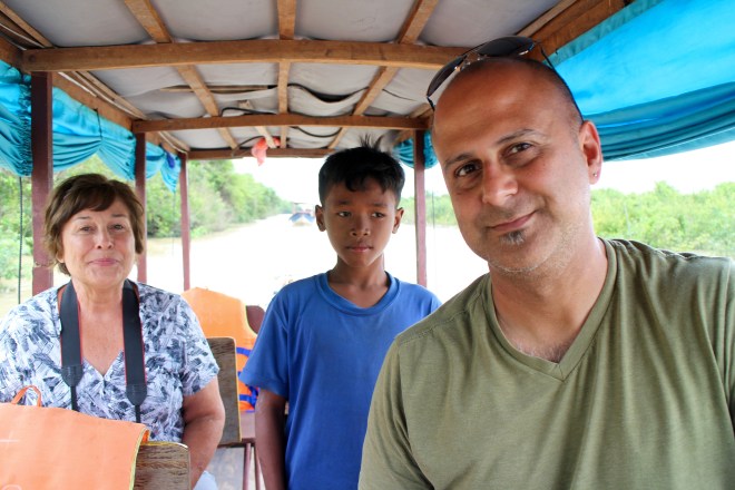 Mom on Tonle Sap Lake