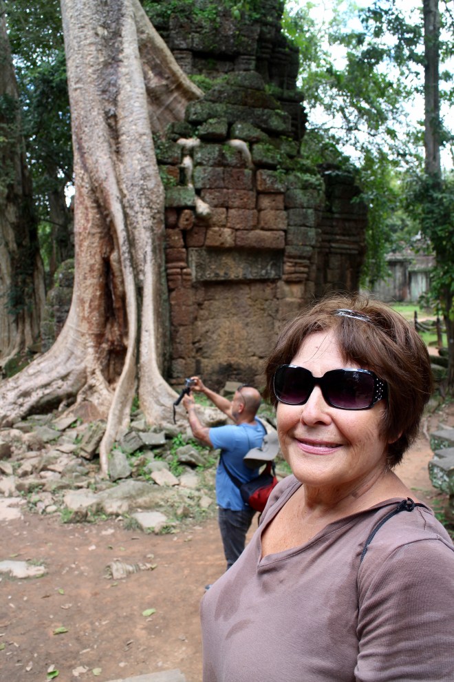 Mom at Ta Prohm Temple
