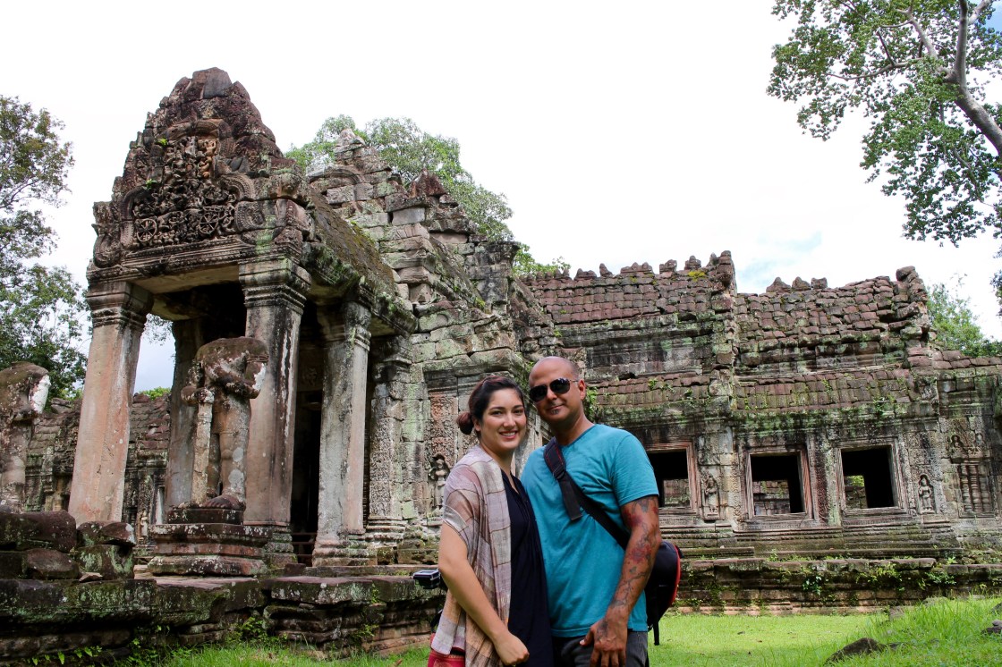 Us at Temple in Angkor