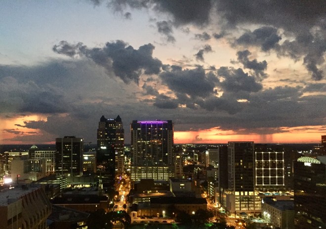 Downtown Orlando Sunset